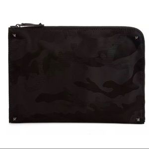 Valentino Garavani Camouflage Document Case Clutch